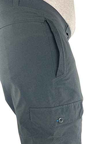 Marina del Rey - Pantalones de fericio para hombre, talla grande, con cintura elástica gris 3 mes