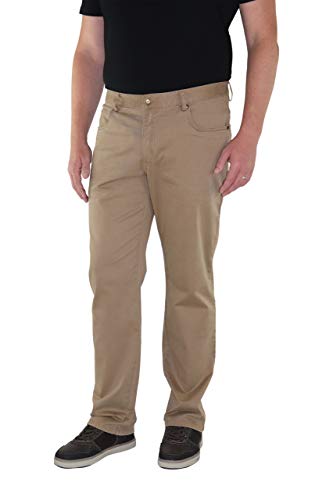 Marina del Rey Pantalones de sarga para hombre con cintura elástica John beige 3 mes