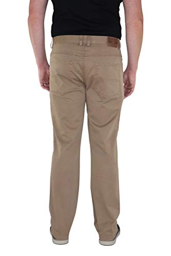 Marina del Rey Pantalones de sarga para hombre con cintura elástica John beige 3 mes