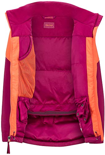 Marmot Girl'S Elise Chaqueta, Niñas, Purple Berry/Nasturtium, Small