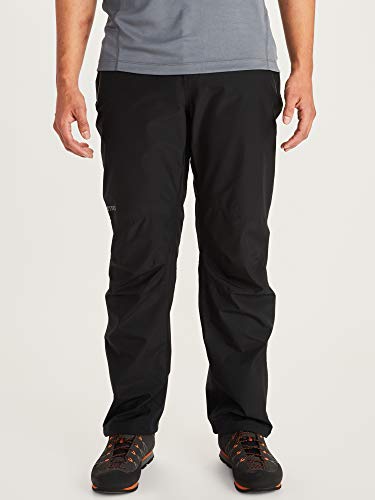 Marmot Minimalist Pant Pantalones Impermeables, Pantalones De Lluvia, Prueba De Viento, Transpirables, Hombre, Black, M