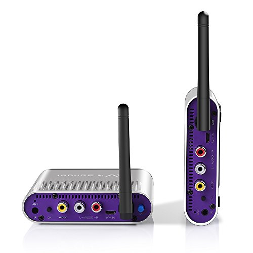 measy AV530 1000 pies TV Audio Video Transmisor y Receptor de Video, 5.8GHZ AV SD Transmisor y Receptor (AV530)