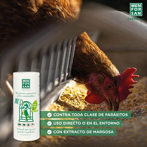 MENFORSAN Repelente Natural en polvo antipiojillos para pajaros 250 gr