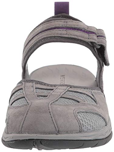 Merrell Sandalia J033738 para mujer, gris (gris), 37.5 EU