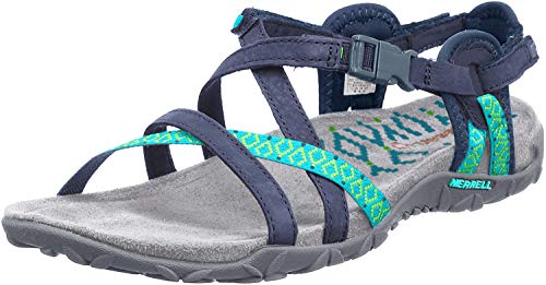 Merrell Terran Lattice Ii Tira de tobillo para Mujer, Azul (NAVY), 40 EU