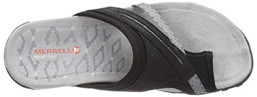 Merrell Terran Post II, Chanclas Mujer, Negro (Black), 40 EU