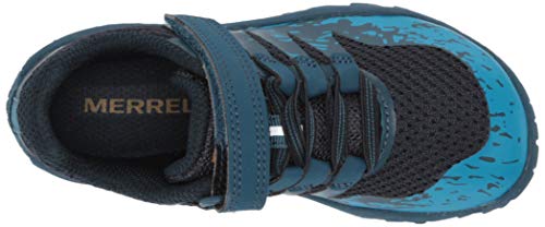 Merrell Trail Glove 5 A/C, Cross Trainer Niños, Azul (Tahoe), 38 EU