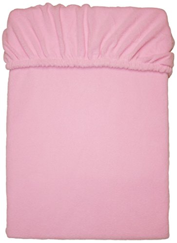 MESANA C-10001/10 Forro Polar de Microfibra sábana Bajera para Cama de Aprox. 90-100 x 200 cm Rosa