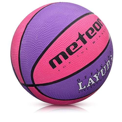 meteor Balón Baloncesto Talla 3 Pelota Basketball Bebe Ball - para niños y jouvenes para Entrenar y Jugar - Layup