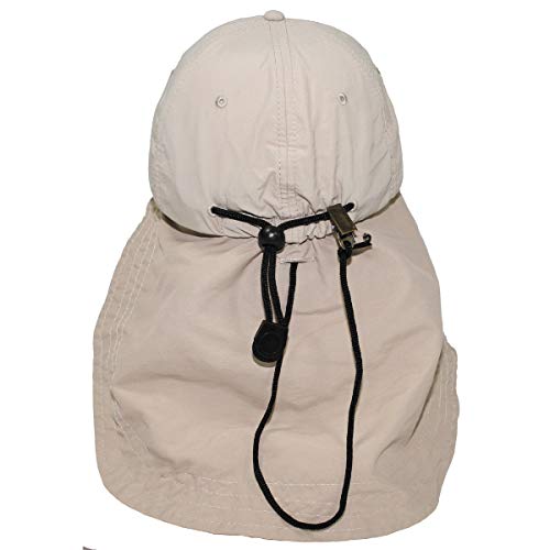 MFH 10424F Gorra Sahara con protección Larga para el Cuello (Khaki)