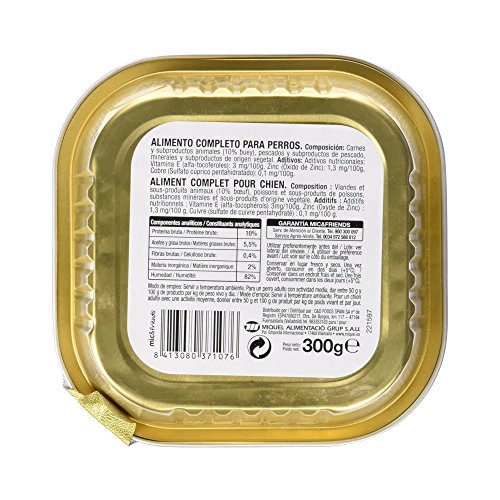 Mic&Friends - Paté Con Buey - Alimento Completo para Perros - 300 g