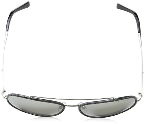 Michael Kors IDA 59 Gafas de Sol, Gray Marble/Silver 11666G, Unisex-Adulto