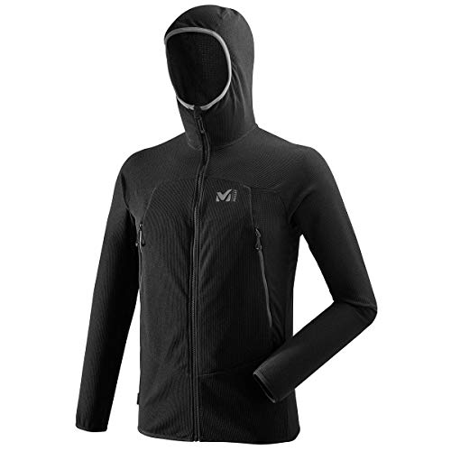 Millet K Ltgrid HD M Fleece Jacket, Black-Noir, 34 Mens