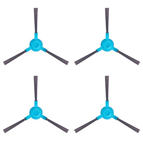 MIRTUX Kit de 4 cepillos Laterales para Conga 1290, 1390, 1490 y 1590. Pack de Accesorios de Recambio para Robots aspiradora Conga con cepillos Laterales