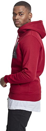 Mister Tee Pray Hoody Sudadera, Rojo-Ruby, XS para Hombre