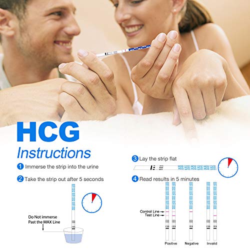 MomMed Test Ovulacion y Test Embarazo (HCG25-LH80), Incluye 25 X Pruebas de Embarazo, 80 X Test de Ovulación, 105 X recipiente de recogida de orina, prueba de fertilidad de alta precisión para mujeres