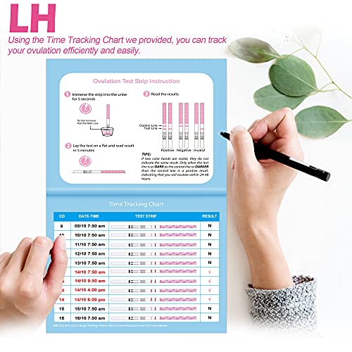 MomMed Test Ovulacion y Test Embarazo (HCG25-LH80), Incluye 25 X Pruebas de Embarazo, 80 X Test de Ovulación, 105 X recipiente de recogida de orina, prueba de fertilidad de alta precisión para mujeres