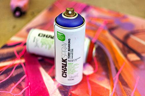 Montana Chalk Temporary Marking Spray 400ml Can, Colour: CH9000 Black