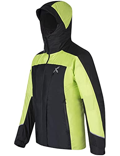 MONTURA Trident 2.0 Jacket Hombre MJAK90X 9047 Color Negro Verde Lime Chaqueta de invierno acolchada ideal para actividades al aire libre como senderismo y esquí alpinismo, gris, L