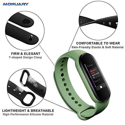 Monuary 20 Piezas Correas Compatible con Xiaomi Mi Band 6 / Xiaomi Mi Band 5 / Amazfit Band 5, Silicona de Coloridos Recambio de Correa para Xiaomi Mi Band 6 / Mi Band 5 / Amazfit Band 5