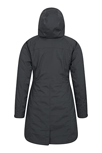 Mountain Warehouse Chaqueta Larga de Invierno 3 en 1 para Mujer de Alaskan Negro Jet 34