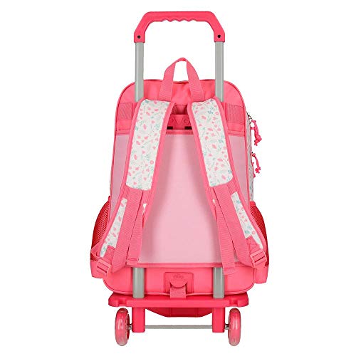 Movom Never Stop Mochila Doble Compartimento con Carro Rosa 32x45x15 cms Poliéster 25.02L