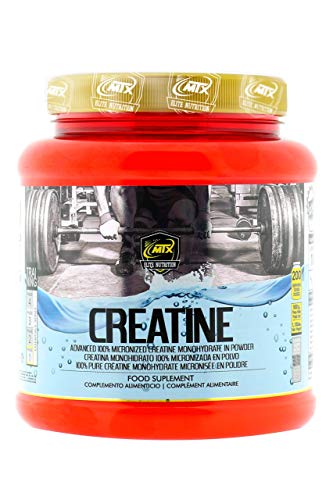 MTX nutrition CREATINE R.GOLD [504 gr] Neutro - Creatina Monohidrato PREMIUM de calidad farmacéutica sin aditivos. La creatina Incrementa la fuerza muscular, la hipertrofia muscular