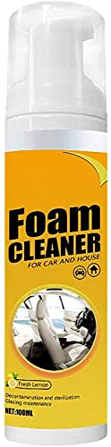 Multipurpose Foam Cleaner Spray - Foam Cleaner for Car and House Lemon Flavor - All-Purpose Household Cleaners for Kitchen, Bathroom, Car (1pcs)