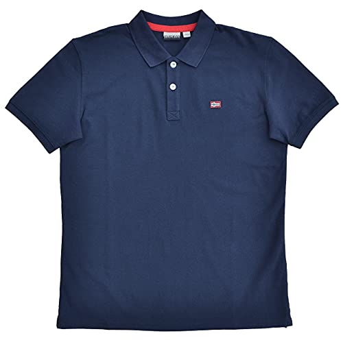 Napapijri Eruggy - Polo para hombre (talla 1), color azul, Azul Oscuro Blu Marine, L