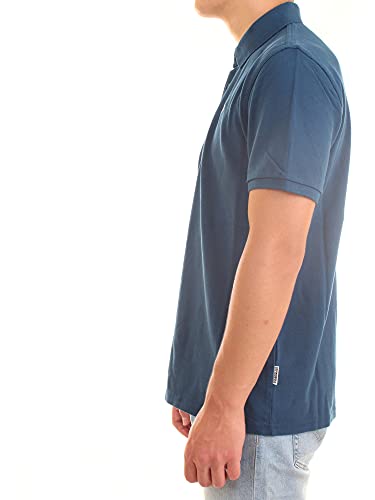 Napapijri Polo de Hombre de Manga Corta con Cuello y Botones Camiseta artículo NP0A4FUO EOLANOS 2, B2E Poseidon Blue, XXXL (3XL)