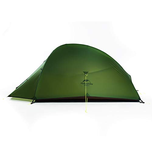 Naturehike Tienda de Campaña Mejorar Cloud Up 2 Persona Tienda de Trekking Ultraligero Impermeable (20D Verde Bosque)