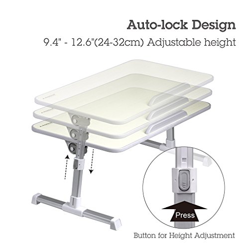 Neetto Mesa de Cama para Portátil Ajustable, Escritorio Portátil, Bandeja de Sofá Plegable, Escritorio de Calidad para Portátil, Atril para Sofá y Soporte de Suelo de Lectura para Niños - Minitable