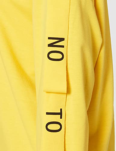 Neon Coco NO Rules Oversized Hoodie Sudadera, Amarillo (Yellow C18), 34 (Tamaño del Fabricante:S) para Mujer