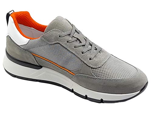 Nero Giardini E101990U Colorado - Zapatillas para hombre de nobuk y tela Gris Size: 40 EU