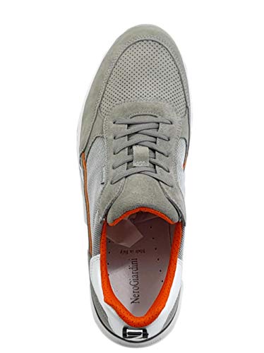 Nero Giardini E101990U Colorado - Zapatillas para hombre de nobuk y tela Gris Size: 40 EU