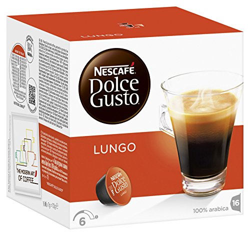 Nescaf Dolce Gusto - Lungo - 3 Paquetes de 16 Cpsulas - Total: 48 Cpsulas