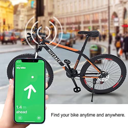 NICEDACK Airtag - Soporte para Bicicleta de montaña, antirrobo, Resistente al Agua, Apto para Todas Las Bicicletas de montaña con Auriculares A, tamaño 31,8 mm (1 Pieza)