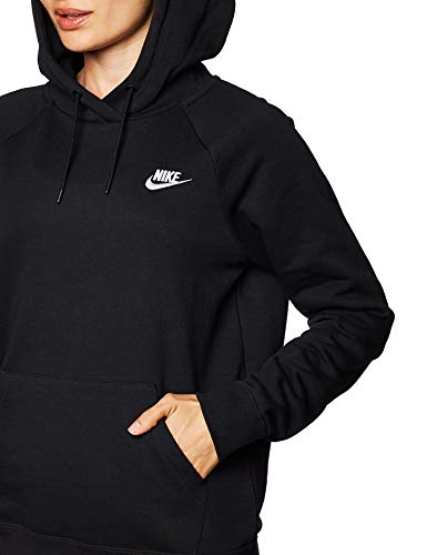 NIKE BV4124 Sudadera, Mujer, Black/White, M