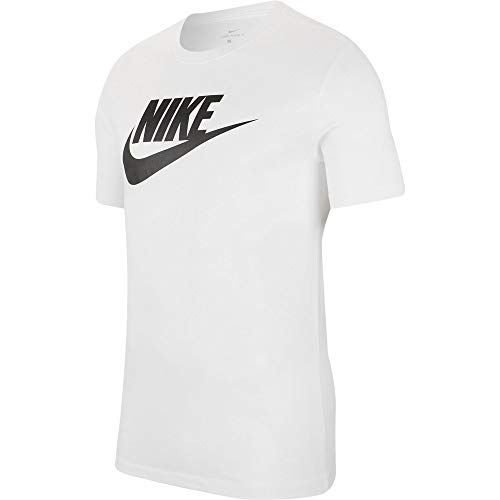 NIKE M NSW tee Icon Futura Camiseta de Manga Corta, Hombre, White/Black, L