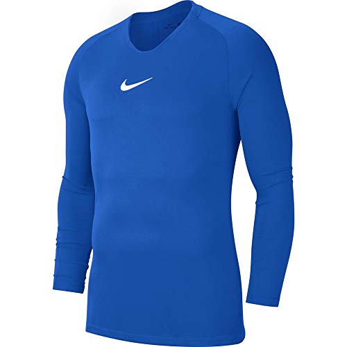 NIKE Park First Layer Top Kids Manga Larga Térmica, Niños, Royal Blue White, S