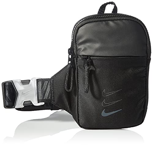 NIKE Sportswear Essentials, Bolsillo para cinturón. Unisex Adulto, Negro/Negro/Gris Ahumado, Small