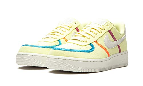 Nike Wmns Air Force 1 '07 LX, Zapatillas de básquetbol Mujer, Life Lime Summit White Laser Blue Hyper Orange Cactus Flower, 36.5 EU