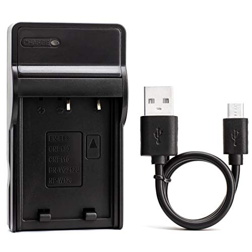 NP-130 USB Cargador para Casio Exilim EX-10, EX-H30, EX-H35, EX-ZR100, EX-ZR1000, EX-ZR1100, EX-ZR1200, EX-ZR200, EX-ZR300, EX-ZR310, EX-ZR320, EX-ZR400, EX-ZR700, EX-ZR800, EX-ZR850 Cámara y Más