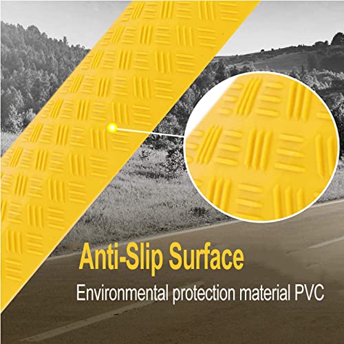 NVERIAG Rampa Protector del Cable De PVC, Cubierta Protectora De Rampa De Cable Duradera para El Piso De La Escenario De La Etapa del Piso del Piso(Size:100 * 13 * 2cm,Color:Amarillo)