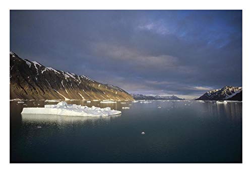 Obras de Arte Italia Luz de noche, Archipiélago de Svalbard, Noruega-Arte de papel-26"x18"