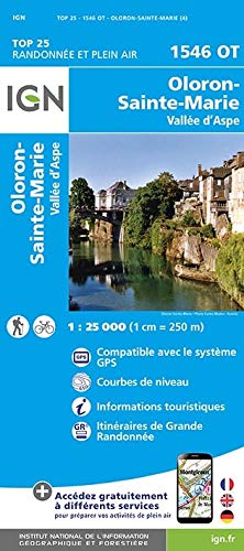 Oloron-Ste-Marie / Vallee d'Aspe (2017) (Top 25 & série bleue - Carte de randonnée)