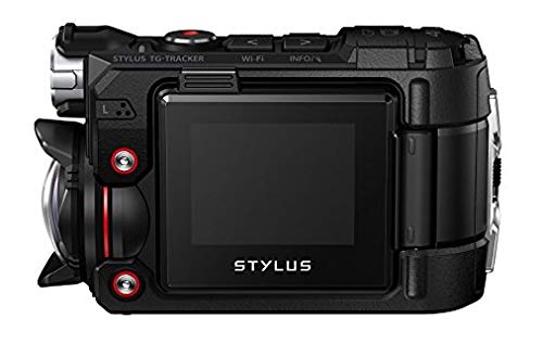 Olympus TG-Tracker - Cámara de acción de 7.2 MP (Pantalla abatible de 1.5", GPS, WiFi, estabilizador de 5 Ejes, Video 4K), Color Negro