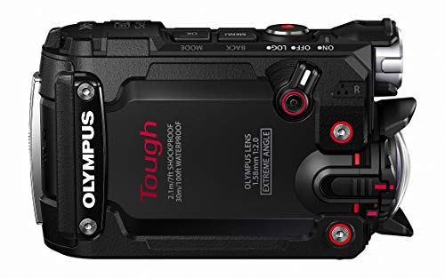 Olympus TG-Tracker - Cámara de acción de 7.2 MP (Pantalla abatible de 1.5", GPS, WiFi, estabilizador de 5 Ejes, Video 4K), Color Negro