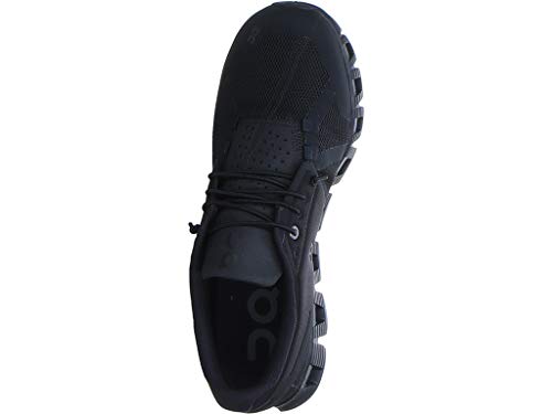 On - Zapatillas Cloud con malla para hombre, Negro (Completamente negro), 42 EU