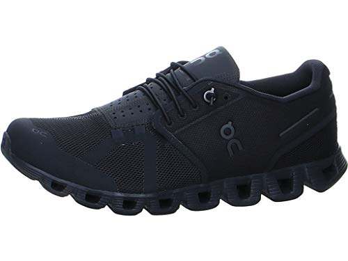 On - Zapatillas Cloud con malla para hombre, Negro (Completamente negro), 42 EU